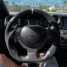 Load image into Gallery viewer, Carbon Fiber Steering Wheel For Nissan GTR 2009-2016 | GM. Modi-Hub
