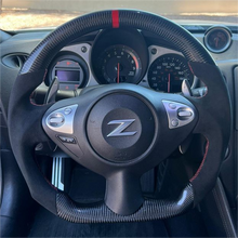 Load image into Gallery viewer, Carbon Fiber Steering Wheel For Nissan Z Coupe 2009-2020 | GM. Modi-Hub
