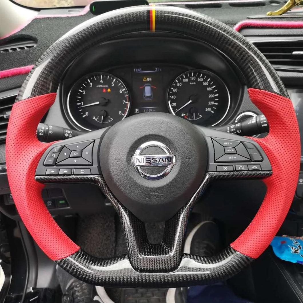 GM. Modi-Hub For Nissan 2018-2023 leaf Kicks / 2019-2023 Altima Versa Sentra / 2020-2023 Juke Carbon Fiber Steering Wheel