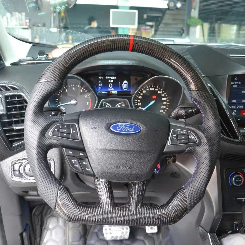 GM. Modi-Hub For Ford 2015-2018 Focus MK3 RS/ST / 2018-2021 EcoSport / 2018-2019 Escape Carbon Fiber Steering Wheel