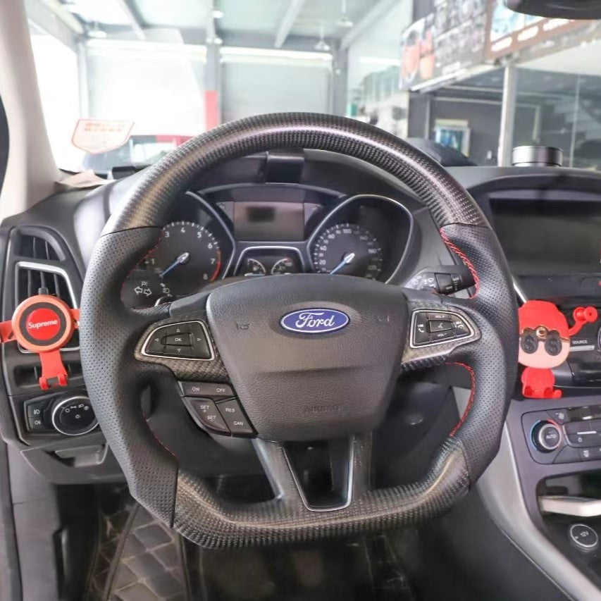 GM. Modi-Hub For Ford 2015-2018 Focus MK3 RS/ST / 2018-2021 EcoSport / 2018-2019 Escape Carbon Fiber Steering Wheel