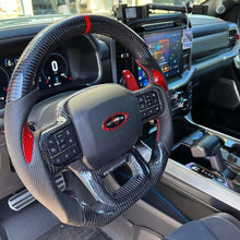 Load image into Gallery viewer, GM. Modi-Hub For Ford 2021-2023 F150 Raptor  Carbon Fiber Steering Wheel
