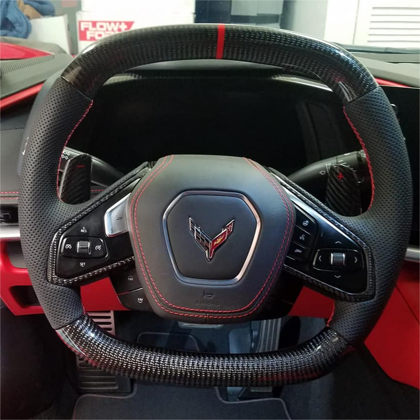 GM. Modi-Hub For Chevrolet 2020-2023 Corvette C8 Carbon Fiber Steering Wheel