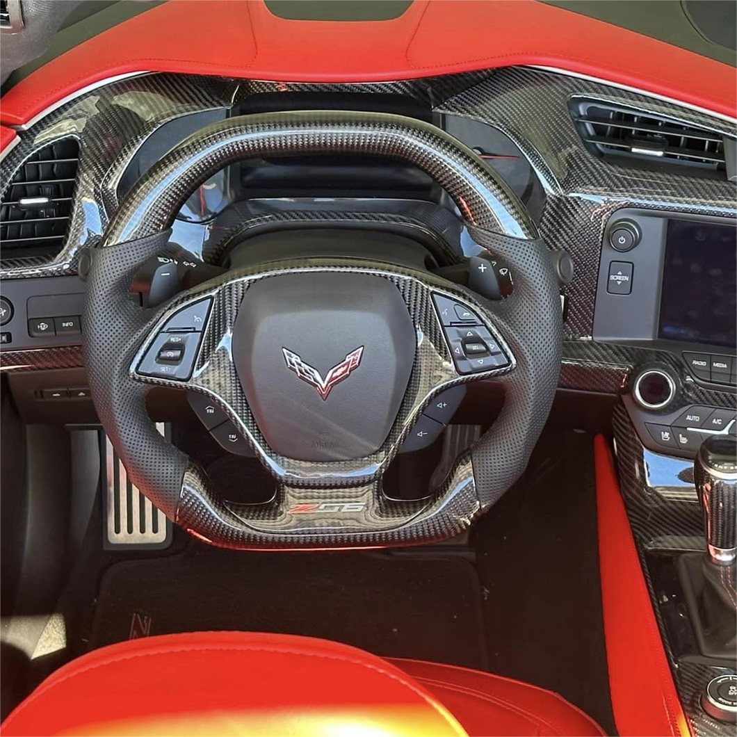 GM. Modi-Hub For Chevrolet 2014-2019 Corvette C7 Carbon Fiber Steering Wheel
