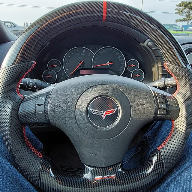 GM. Modi-Hub For Chevrolet 2006-2011 Corvette C6 Carbon Fiber Steering Wheel