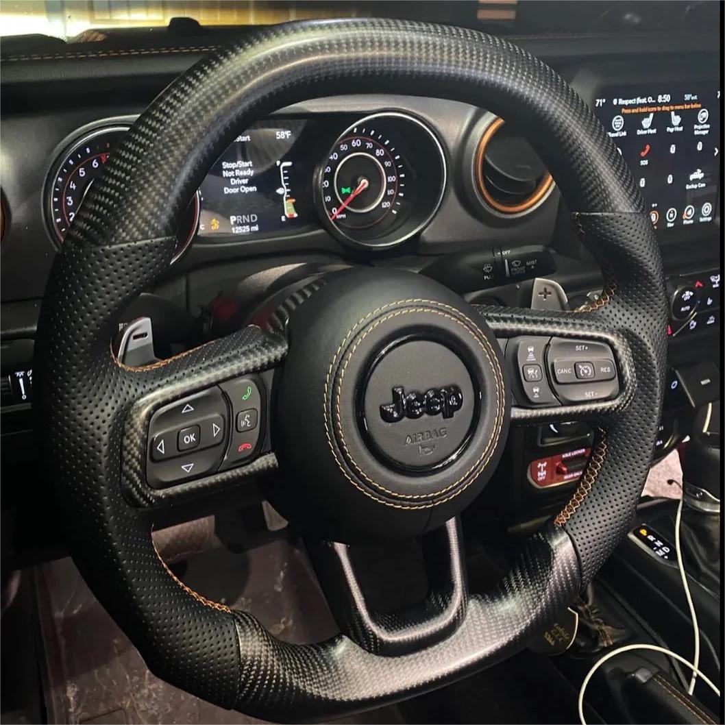 GM. Modi-Hub For Jeep 2019-2024 Wrangler / 2018-2024 Gladiator Carbon Fiber Steering Wheel