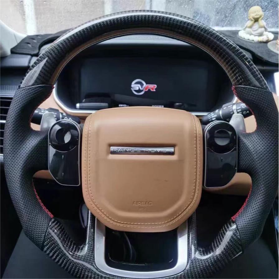 GM. Modi-Hub For Land Rover 2014-2021 Range Rover / 2018-2020 Range Rover Velar / 2020-2022 Range Rover Evoque / 2020-2023 Discovery Sport Carbon Fiber Steering Wheel