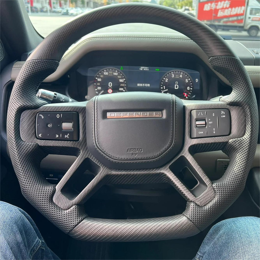GM. Modi-Hub For Land Rover 2020-2023 Defender / 2021-2023 Discovery Sport Carbon Fiber Steering Wheel