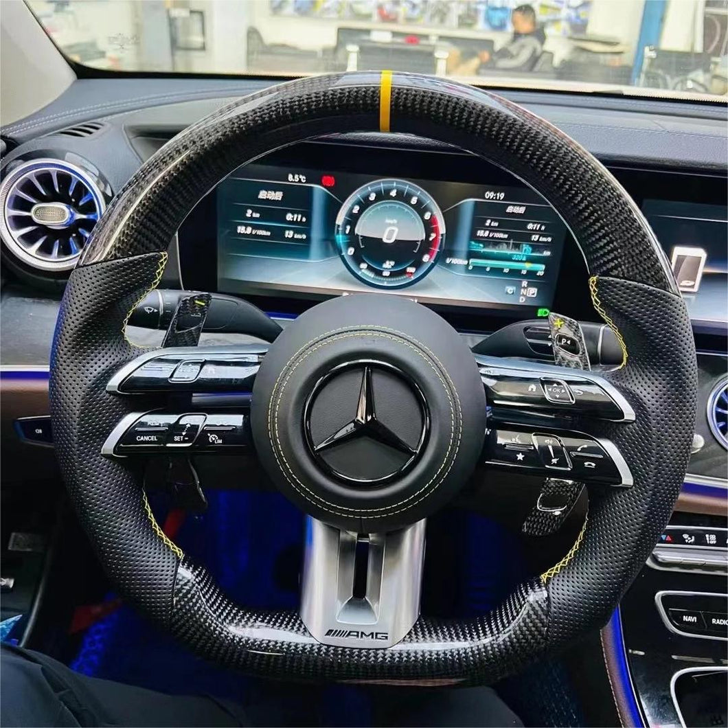 GM. Modi-Hub For Benz W177 W205 W204 W222 W212 W246 B-Class C-Class E-Class GLK GLC CLA GLA Carbon Fiber Steering Wheel