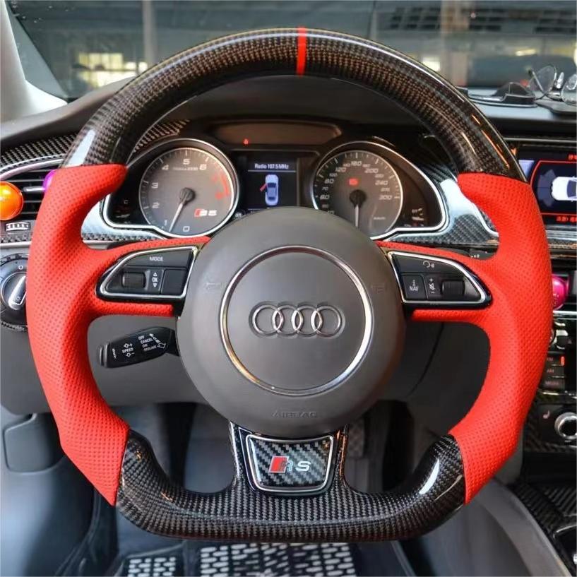 GM. Modi-Hub For Audi B8 B8.5 A3 A4 A5 A6 A7 A8 S3 S4 S5 S6 S7 S8 Q5 RS3 RS5 RS6 SQ5 Carbon Fiber Steering Wheel