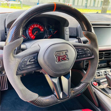 Load image into Gallery viewer, Carbon Fiber Steering Wheel For Nissan 2017-2025 GTR | GM. Modi-Hub
