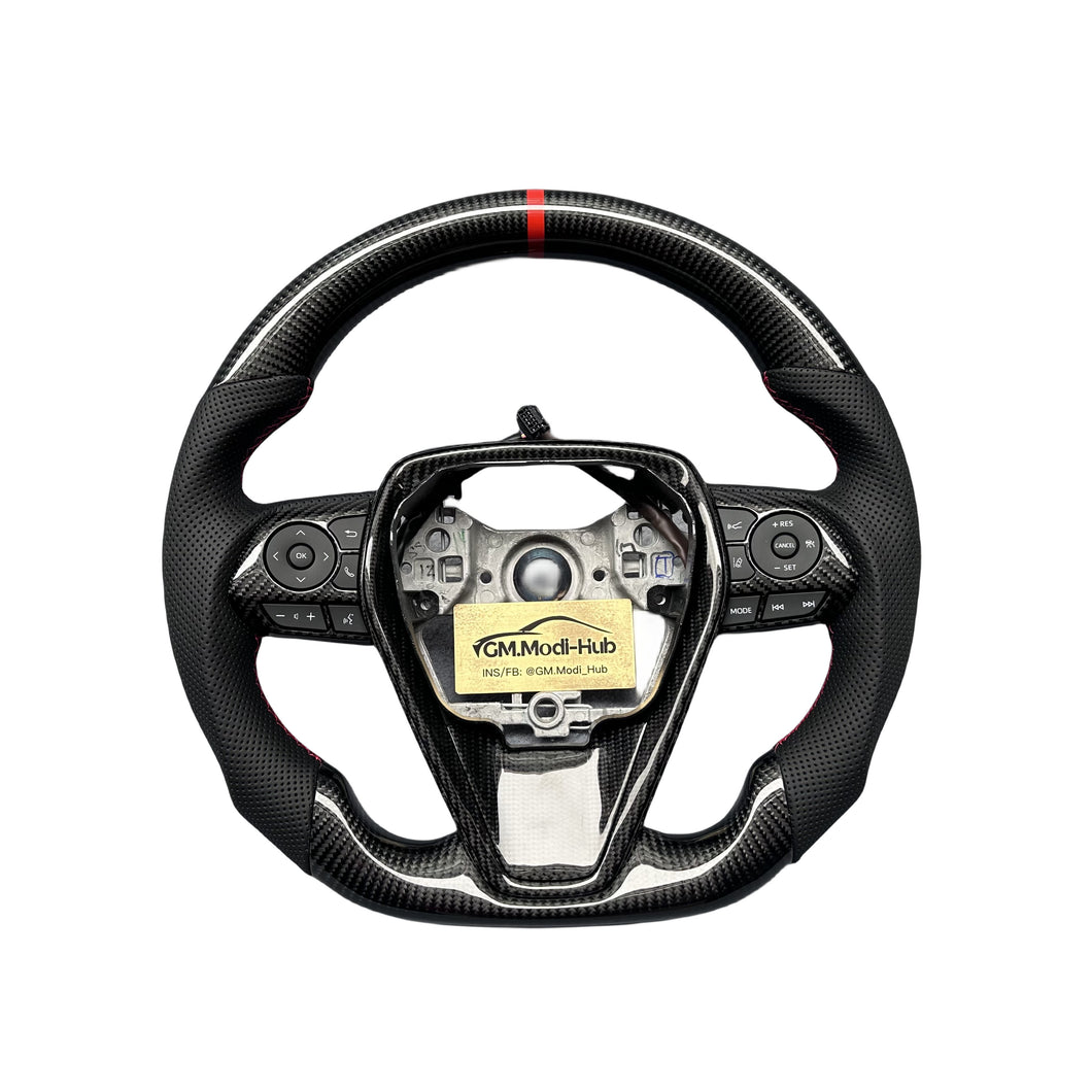 GM. Modi-Hub For Toyota 8th Gen 2018-2023 Camry XSE SE TRD / Avalon / Venza Carbon Fiber Steering Wheel