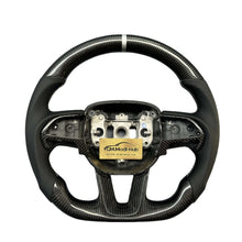 Load image into Gallery viewer, GM. Modi-Hub For Dodge 2016-2023 Charger / 2015-2023 Challenger / 2014-2023 Durango Carbon Fiber Steering Wheel
