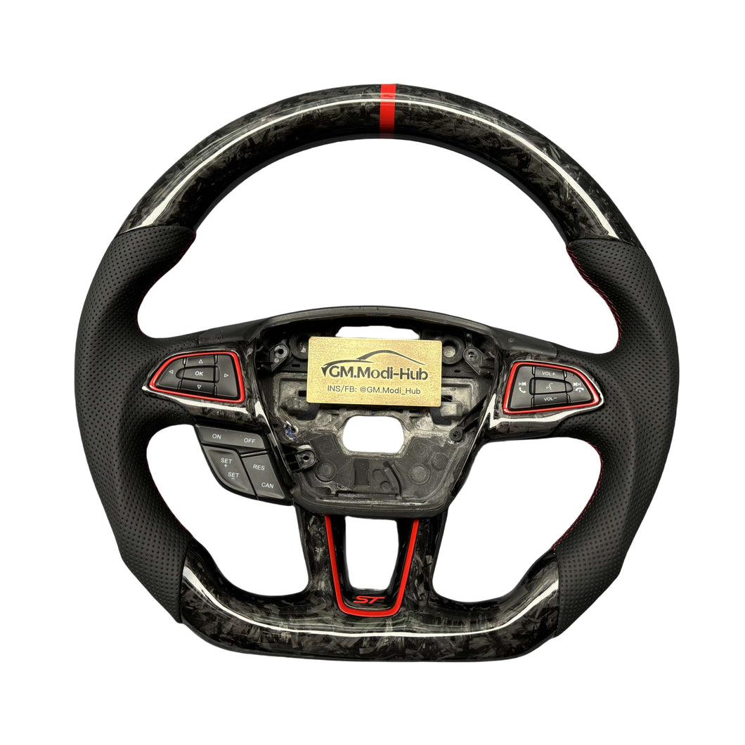 GM. Modi-Hub For Ford 2015-2018 Focus MK3 RS/ST / 2018-2021 EcoSport / 2018-2019 Escape Carbon Fiber Steering Wheel