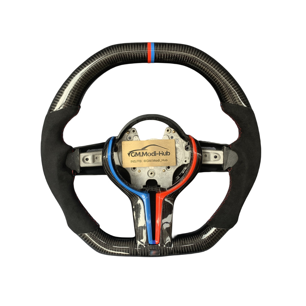 GM. Modi-Hub For BMW M2 M3 M4 F20 F21 F22 F23 F45 F30 F31 F35 F32 F33 F36 F48 F49 F39 F25 F26 F15 F16 F87 F80 F82 F83 Carbon Fiber Steering Wheel