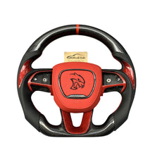 Load image into Gallery viewer, GM. Modi-Hub For Dodge 2016-2023 Charger / 2015-2023 Challenger / 2014-2023 Durango Carbon Fiber Steering Wheel（复制）（复制）
