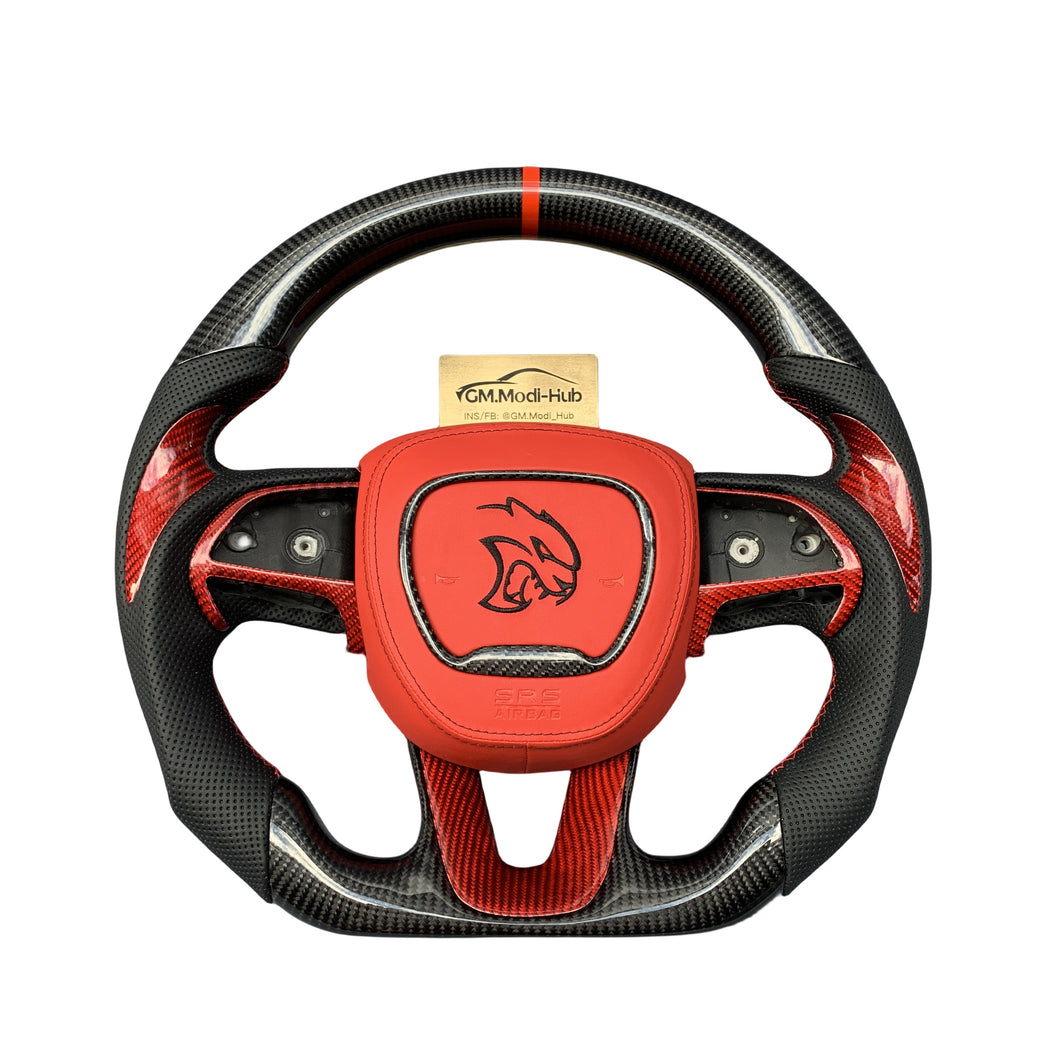 GM. Modi-Hub For Dodge 2016-2023 Charger / 2015-2023 Challenger / 2014-2023 Durango Carbon Fiber Steering Wheel（复制）（复制）