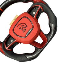 Load image into Gallery viewer, GM. Modi-Hub For Dodge 2016-2023 Charger / 2015-2023 Challenger / 2014-2023 Durango Carbon Fiber Steering Wheel（复制）（复制）
