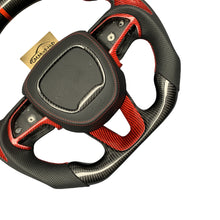 Load image into Gallery viewer, GM. Modi-Hub For Dodge 2016-2023 Charger / 2015-2023 Challenger / 2014-2023 Durango Carbon Fiber Steering Wheel
