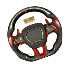 Load image into Gallery viewer, GM. Modi-Hub For Dodge 2016-2023 Charger / 2015-2023 Challenger / 2014-2023 Durango Carbon Fiber Steering Wheel
