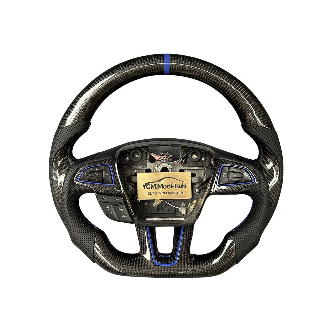 GM. Modi-Hub For Ford 2015-2018 Focus MK3 RS ST / 2018-2021 EcoSport / 2017-2019 Escape Carbon Fiber Steering Wheel