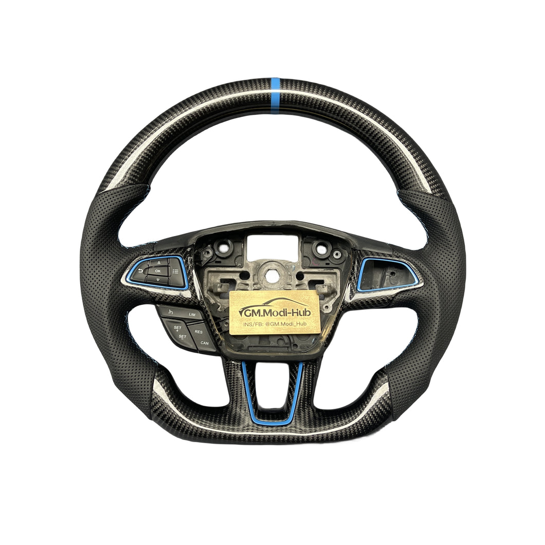 GM. Modi-Hub For Ford 2015-2018 Focus MK3 RS ST / 2018-2021 EcoSport / 2017-2019 Escape Carbon Fiber Steering Wheel