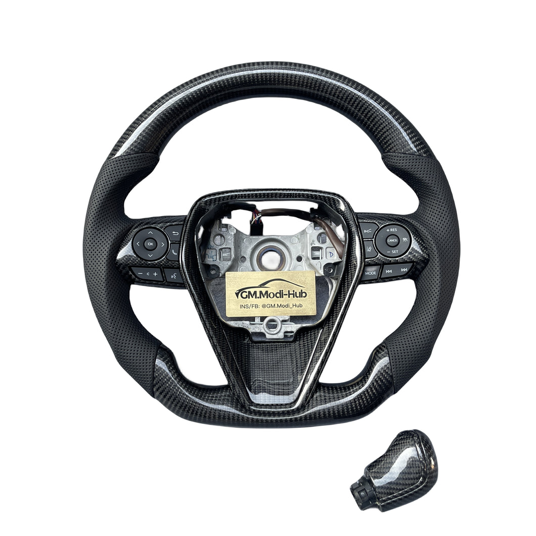 GM. Modi-Hub For Toyota 8th Gen 2018-2024 Camry XSE SE TRD / Avalon / Venza Carbon Fiber Steering Wheel