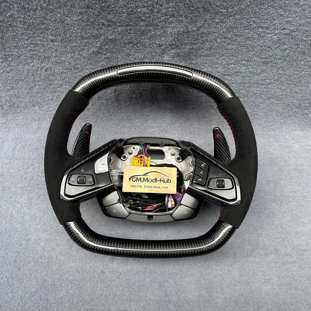 GM. Modi-Hub For Chevrolet 2020-2023 Corvette C8 Carbon Fiber Steering Wheel