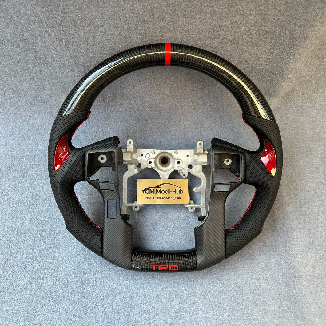 GM. Modi-Hub For Toyota 2014-2021 Tundra Sequoia / 2016-2022 Tacoma 4Runner Carbon Fiber Steering Wheel