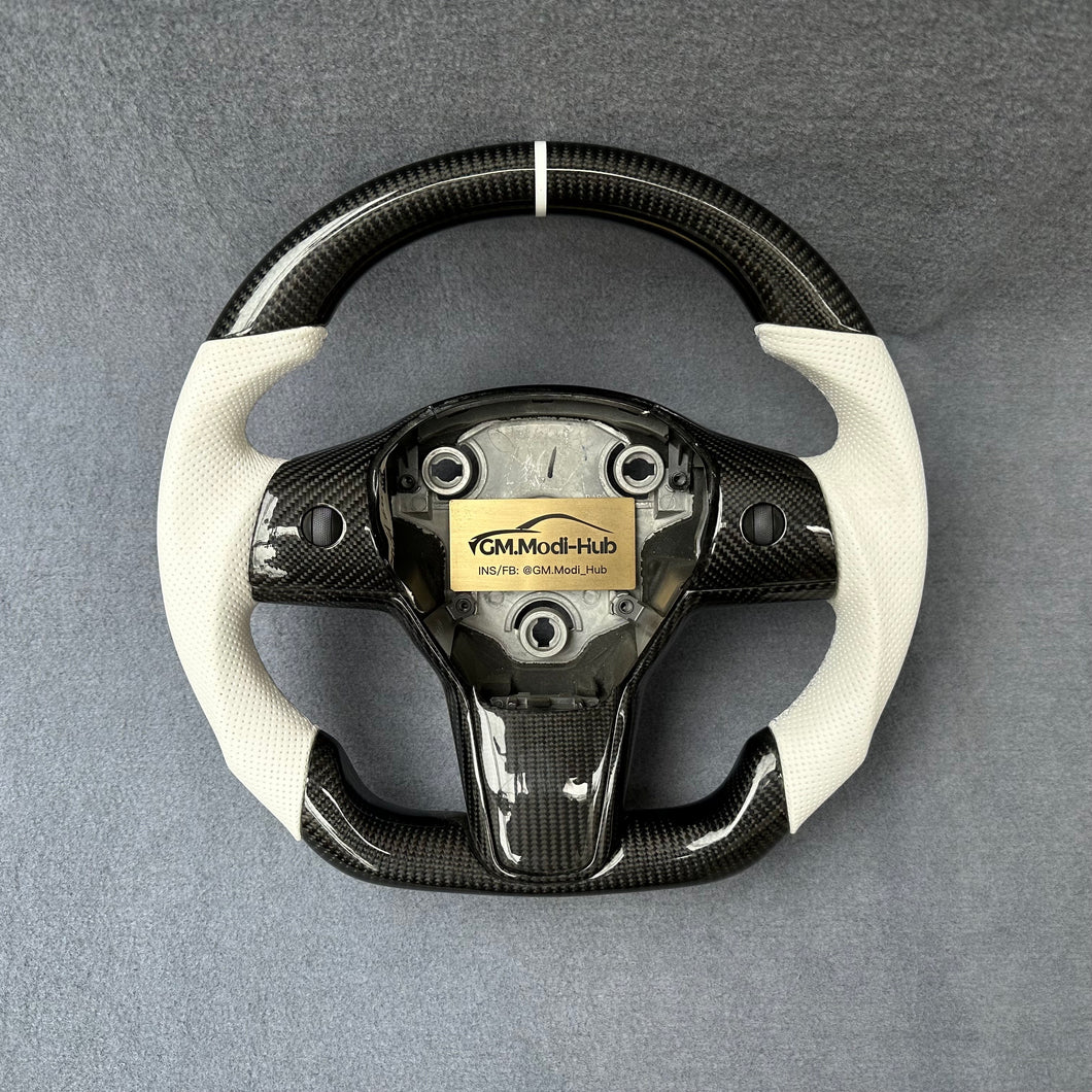 GM. Modi-Hub For Tesla Model 3 Y Carbon Fiber Steering Wheel