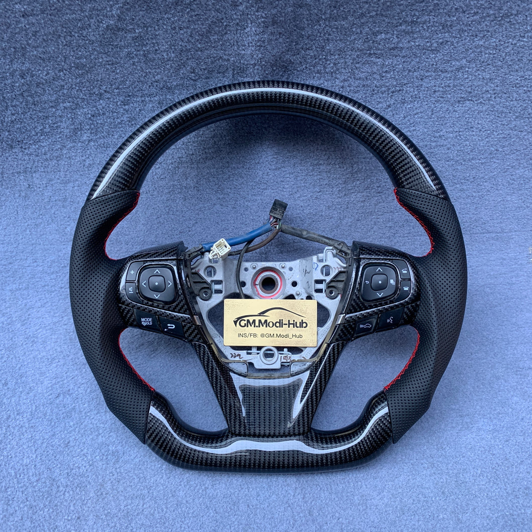 GM. Modi-Hub For Toyota 2013-2018 Harrier Avalon / 7th gen 2014-2017 Camry Carbon Fiber Steering Wheel