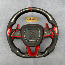 Load image into Gallery viewer, GM. Modi-Hub For Dodge 2016-2023 Charger / 2015-2023 Challenger / 2014-2023 Durango Carbon Fiber Steering Wheel
