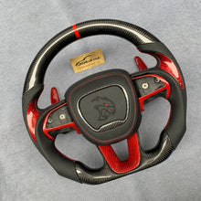 Load image into Gallery viewer, GM. Modi-Hub For Dodge 2016-2023 Charger / 2015-2023 Challenger / 2014-2023 Durango Carbon Fiber Steering Wheel
