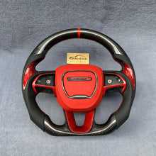 Load image into Gallery viewer, GM. Modi-Hub For Dodge 2016-2023 Charger / 2015-2023 Challenger / 2014-2023 Durango Carbon Fiber Steering Wheel
