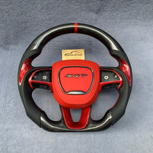 Load image into Gallery viewer, GM. Modi-Hub For Dodge 2016-2023 Charger / 2015-2023 Challenger / 2014-2023 Durango Carbon Fiber Steering Wheel
