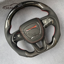 Load image into Gallery viewer, GM. Modi-Hub For Dodge 2016-2023 Charger / 2015-2023 Challenger / 2014-2023 Durango Carbon Fiber Steering Wheel
