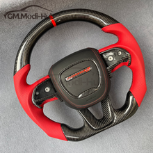 Load image into Gallery viewer, GM. Modi-Hub For Dodge 2016-2023 Charger / 2015-2023 Challenger / 2014-2023 Durango Carbon Fiber Steering Wheel
