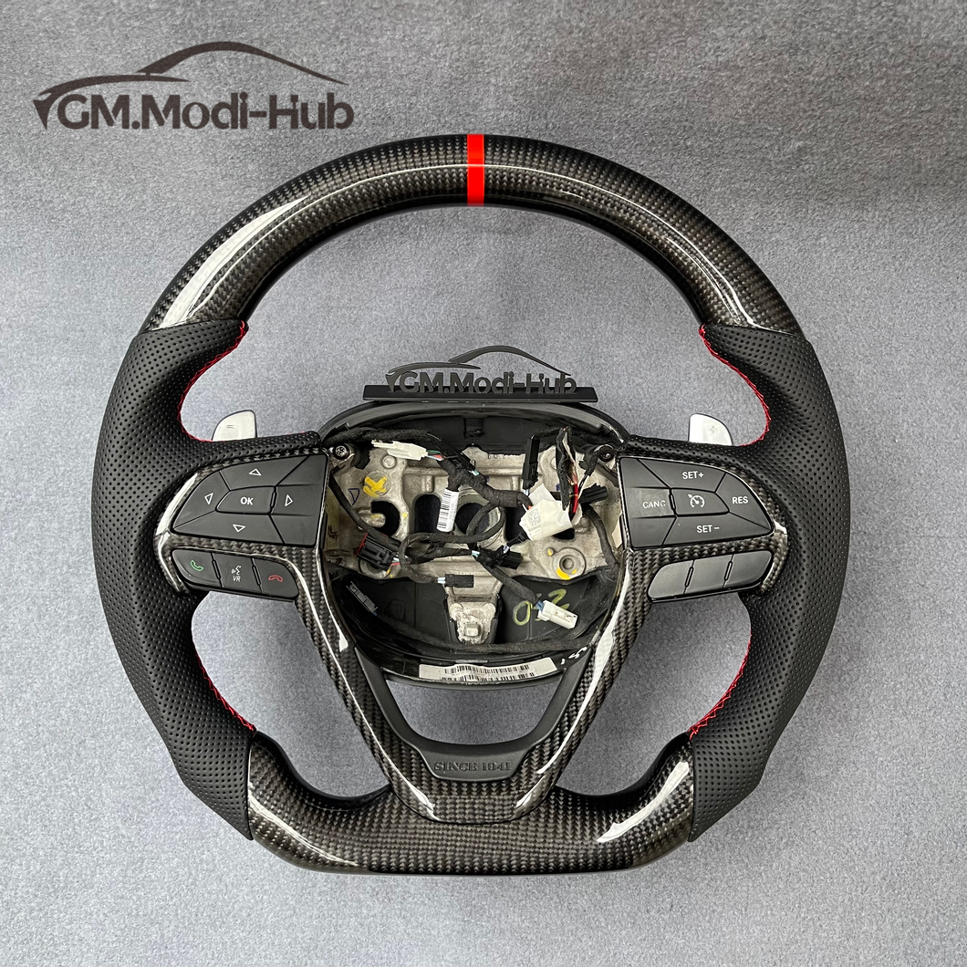 GM. Modi-Hub For Jeep 2016-2021 Jeep Cherokee  Grand Cherokee Carbon Fiber Steering Wheel