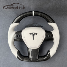 Load image into Gallery viewer, GM. Modi-Hub For Tesla Model 3 Y Carbon Fiber Steering Wheel
