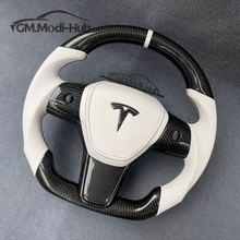 Load image into Gallery viewer, GM. Modi-Hub For Tesla Model 3 Y Carbon Fiber Steering Wheel
