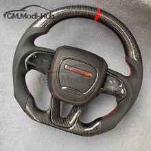 Load image into Gallery viewer, GM. Modi-Hub For Dodge 2016-2023 Charger / 2015-2023 Challenger / 2014-2023 Durango Carbon Fiber Steering Wheel
