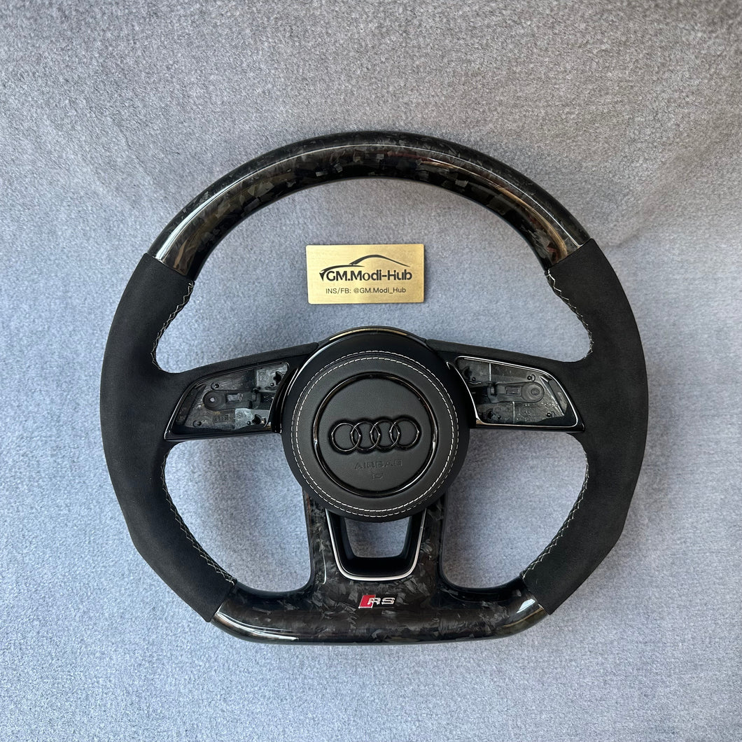 GM. Modi-Hub For Audi B9 A3 A4 A5 S3 S4 S5 RS3 RS4 RS5 Sport Carbon Fiber Steering Wheel