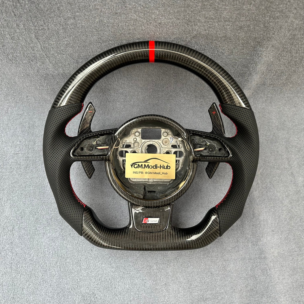 GM. Modi-Hub For Audi B8 B8.5 A3 A4 A5 A6 A7 A8 S3 S4 S5 S6 S7 S8 Q5 RS3 RS5 RS6 SQ5 Carbon Fiber Steering Wheel