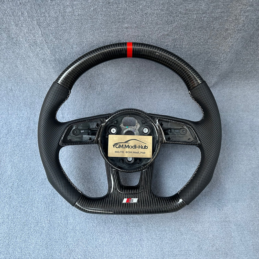 GM. Modi-Hub For Audi B9 A3 A4 A5 S3 S4 S5 RS3 RS4 RS5 Sport Carbon Fiber Steering Wheel