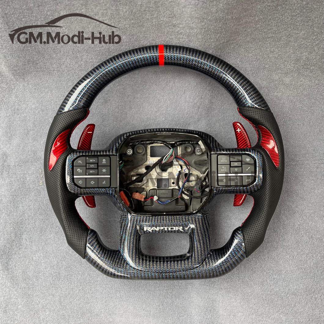 GM. Modi-Hub For Ford 2021-2023 F150 Raptor Carbon Fiber Steering Wheel