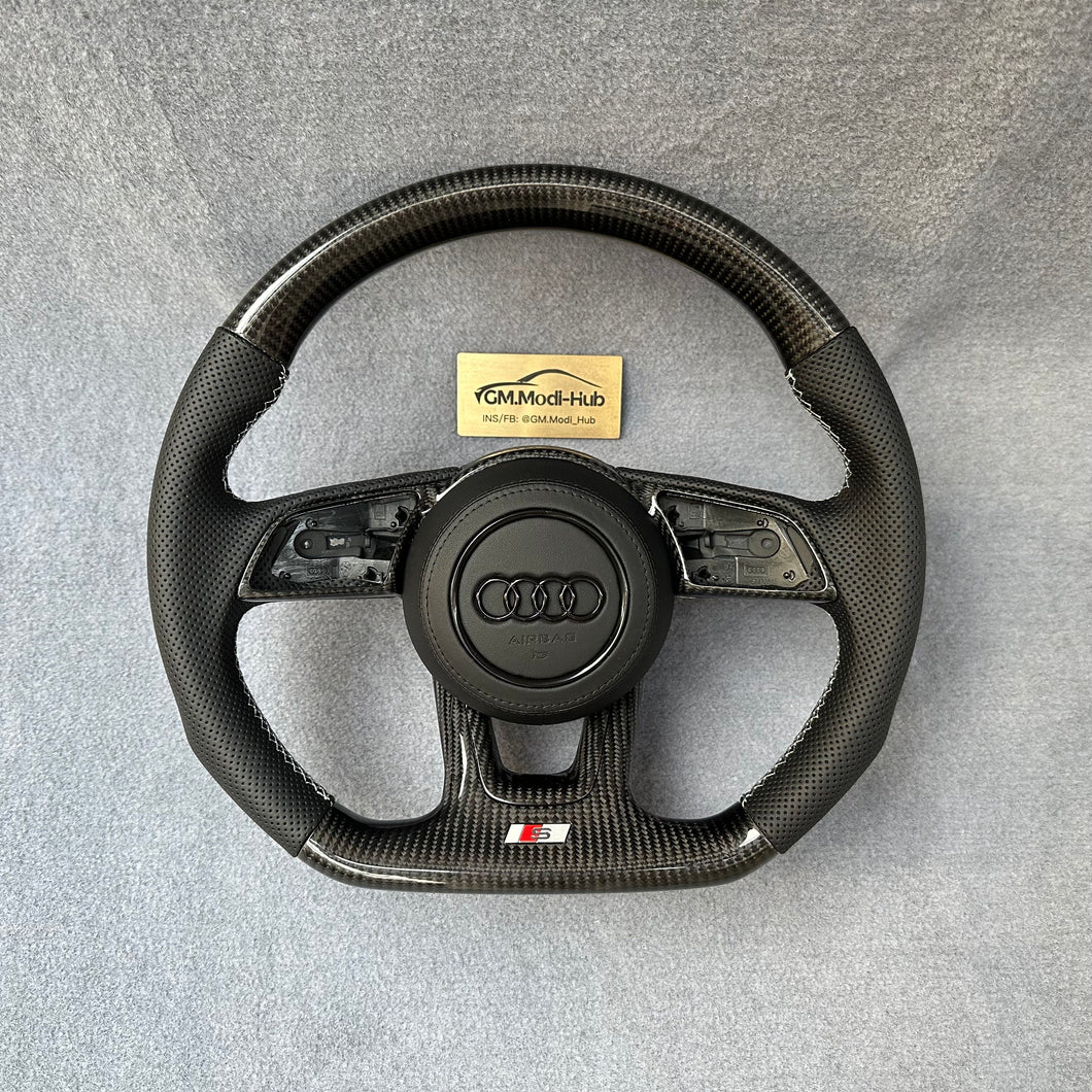 GM. Modi-Hub For Audi B9 A3 A4 A5 S3 S4 S5 RS3 RS4 RS5 Sport Carbon Fiber Steering Wheel