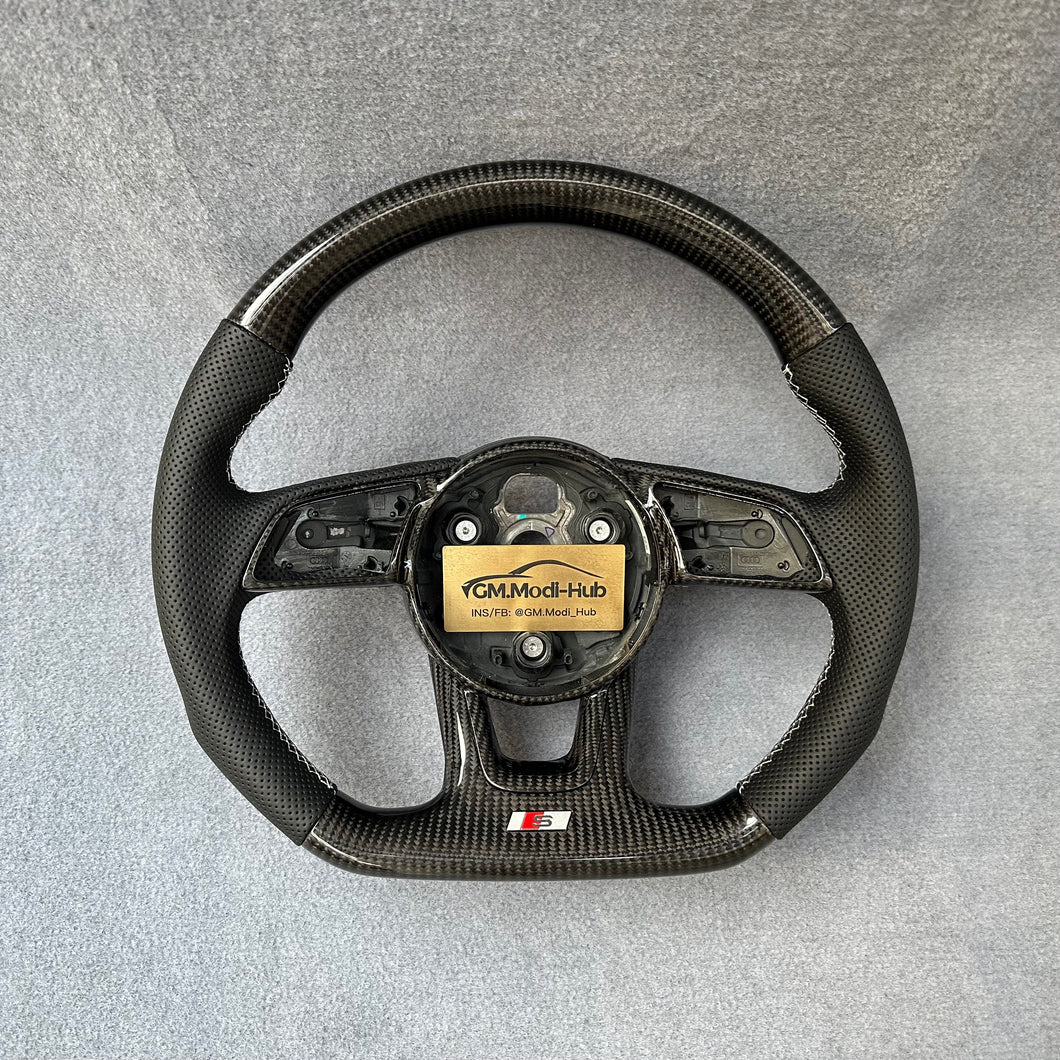 GM. Modi-Hub For Audi B9 A3 A4 A5 S3 S4 S5 RS3 RS4 RS5 Sport Carbon Fiber Steering Wheel