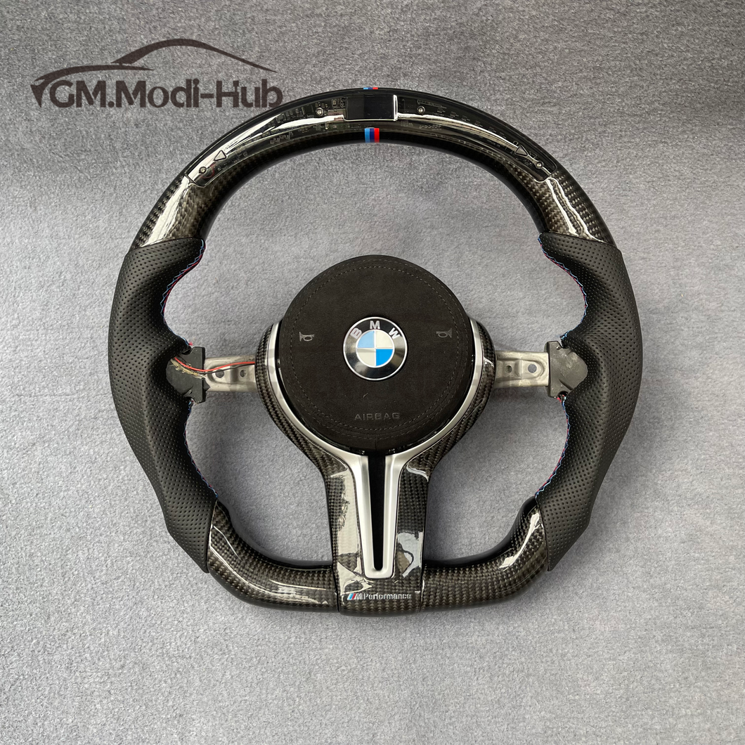 GM. Modi-Hub For BMW M2 M3 M4 F20 F21 F22 F23 F45 F30 F31 F35 F32 F33 F36 F48 F49 F39 F25 F26 F15 F16 F87 F80 F82 F83 Carbon Fiber Steering Wheel
