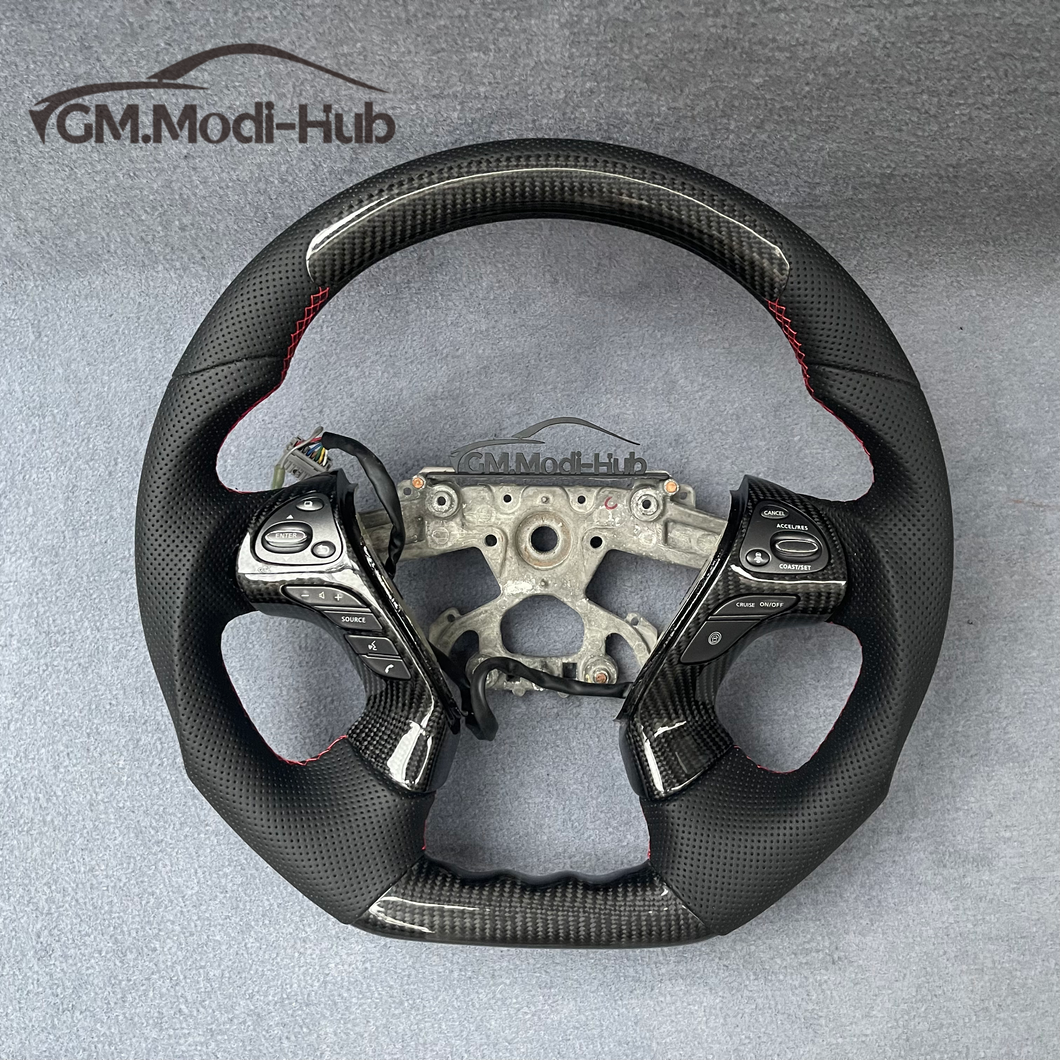 GM. Modi-Hub For Infiniti 2013-2020 QX60 / 2013-2022 Q70 Q70L / 2011-2019 M35 M37 M56 Carbon Fiber Steering Wheel