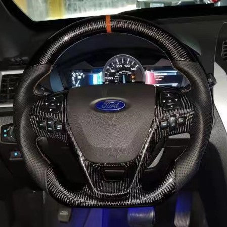 GM. Modi-Hub For Ford 2011-2014 Edge / 2011-2015 Explorer /2011-2020 Flex / 2013-2019 Taurus Carbon Fiber Steering Wheel